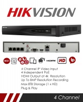 Hikvision DS-7604NI-K1-4P 4CH NVR CCTV Recorder